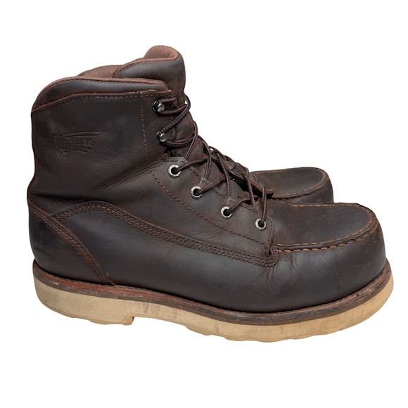 Red Wing Traction Tred Lite Work Boots 2441 Mens Sz 10 E2 Safety Toe Waterproof